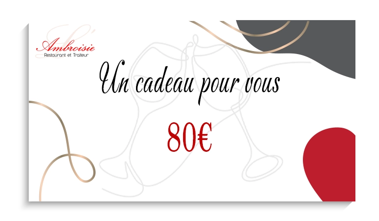 Carte cadeau 80 €