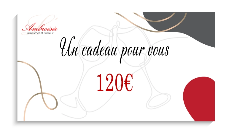 Carte cadeau 120 €
